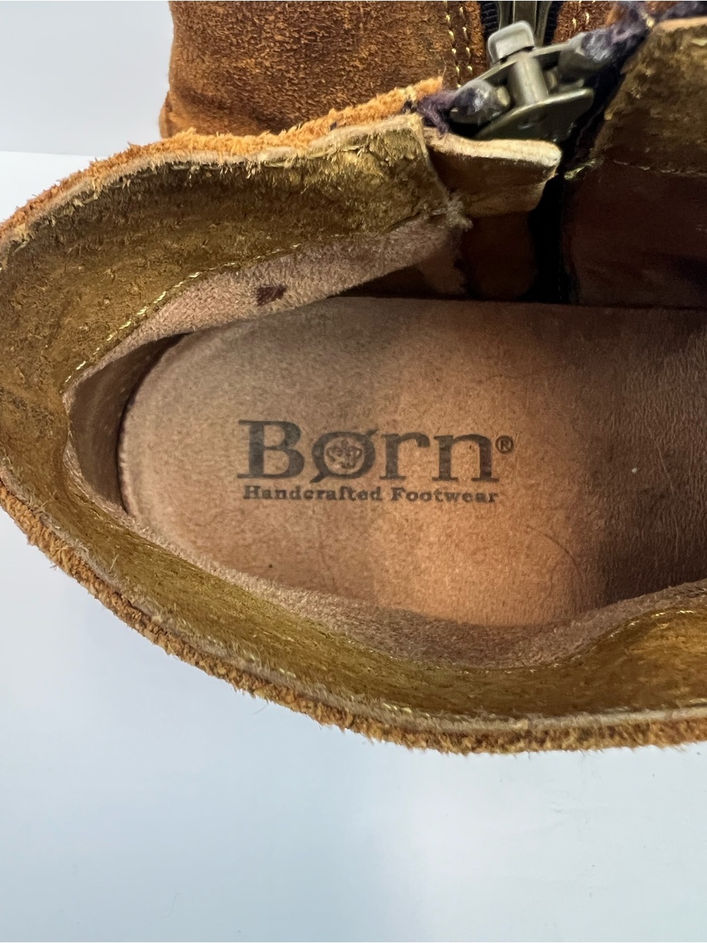 Born Women's Toya Distressed Suede Ankle Boot Brown Size US 7.5 Euro 38.5 - Picture 4 of 9